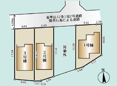 藤沢市本藤沢2丁目　新築No.1　全3棟
