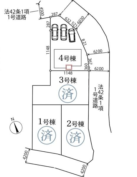 藤沢市善行坂2丁目　新築4号棟　全4棟