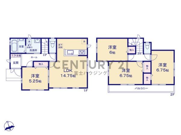 茅ヶ崎市浜之郷486番第1期　新築E号棟　全5区画