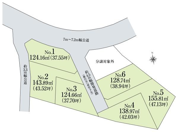 藤沢市村岡東2丁目　売地No.6　全6区画