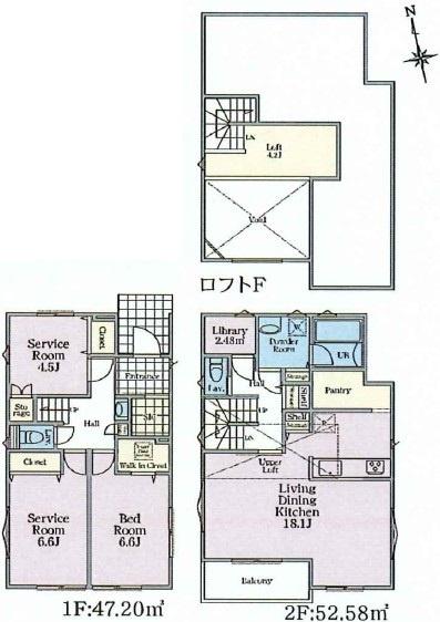 茅ヶ崎市萩園　新築戸建6号棟　全8棟