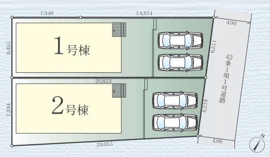 藤沢市天神町1期　新築2号棟　全2棟