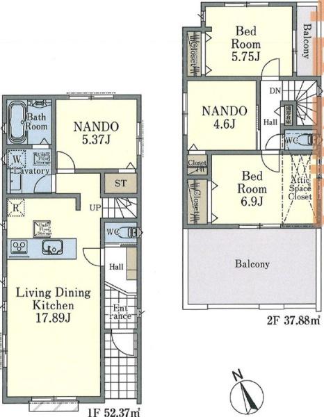 藤沢市本鵠沼107　新築戸建NO.3　全3棟