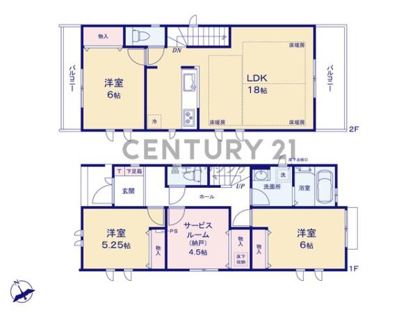 茅ヶ崎市東海岸北4丁目7210番　新築A号棟　全4棟