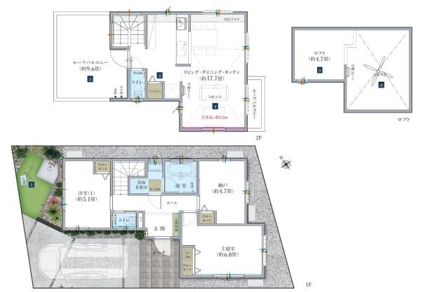 藤沢市辻堂３丁目　新築2号棟　全2棟