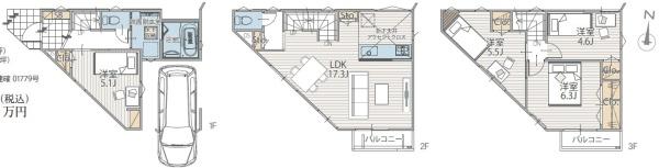 茅ヶ崎市浜竹１丁目の新築一戸建
