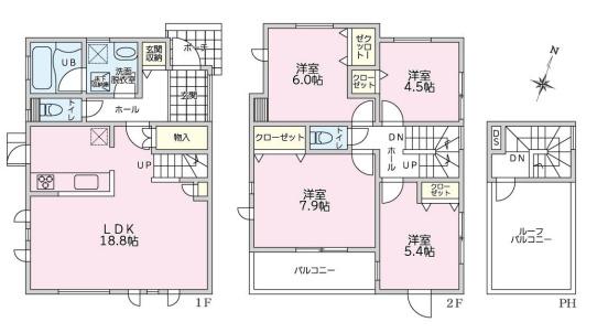 茅ヶ崎市共恵2丁目　新築戸建A号棟　全2棟