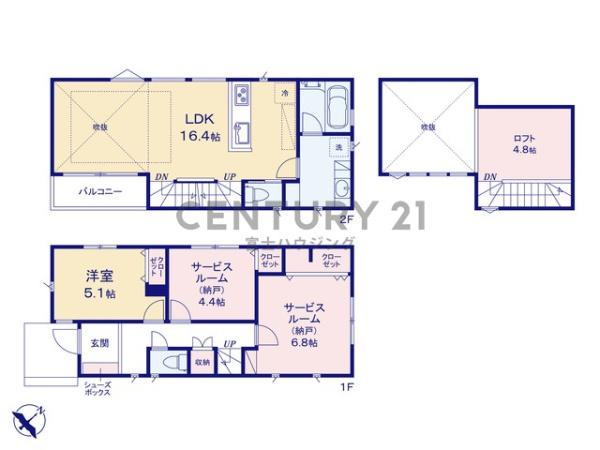 藤沢市鵠沼松が岡4丁目NO.2　新築2号棟　全4棟