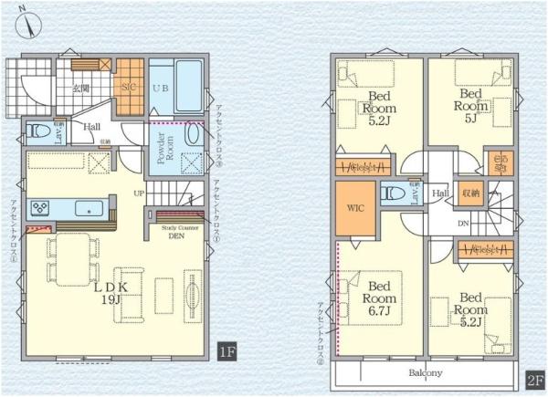 茅ヶ崎市高田2期　新築戸建1号棟　全2棟