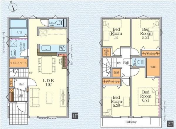 茅ヶ崎市高田2期　新築戸建2号棟　全2棟