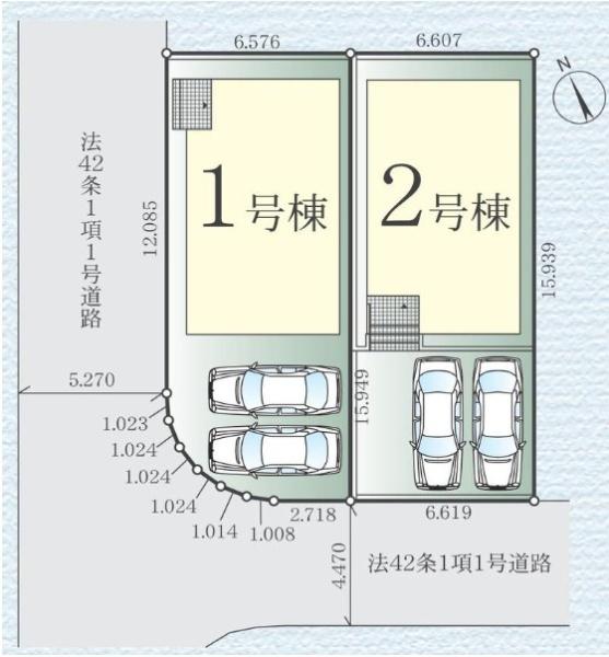 茅ヶ崎市高田2期　新築戸建2号棟　全2棟