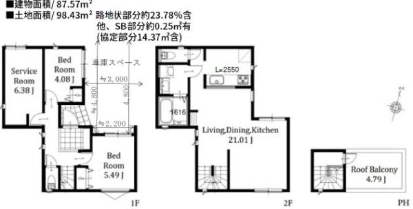 藤沢市本町3丁目　新築3号棟　全4区画