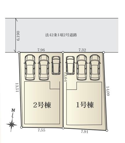 茅ヶ崎市香川4丁目　新築分譲住宅　1号棟　全2棟