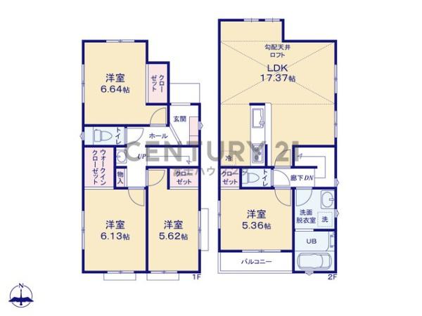 藤沢市亀井野03238　新築2号棟　全3棟