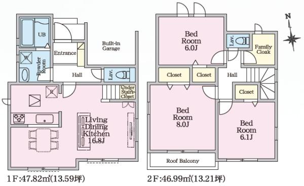 茅ヶ崎市松が丘1丁目　新築分譲住宅　1号棟　全1棟