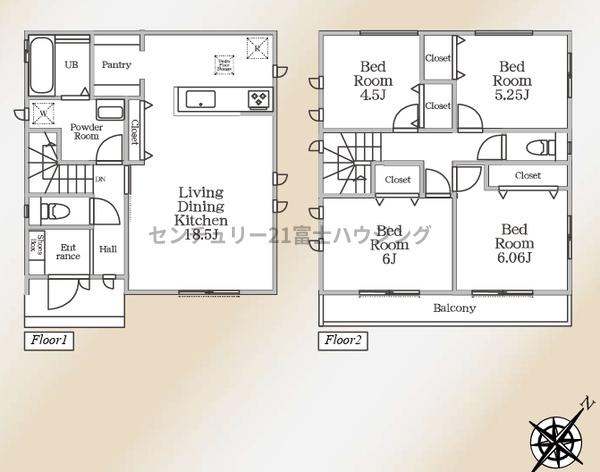 茅ヶ崎市松林2丁目　新築分譲住宅　D号棟　全5棟