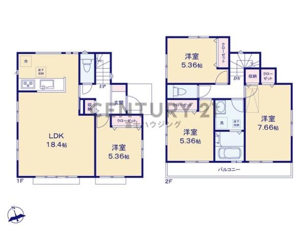 茅ヶ崎市東海岸北5丁目　新築戸建3号棟　全4棟
