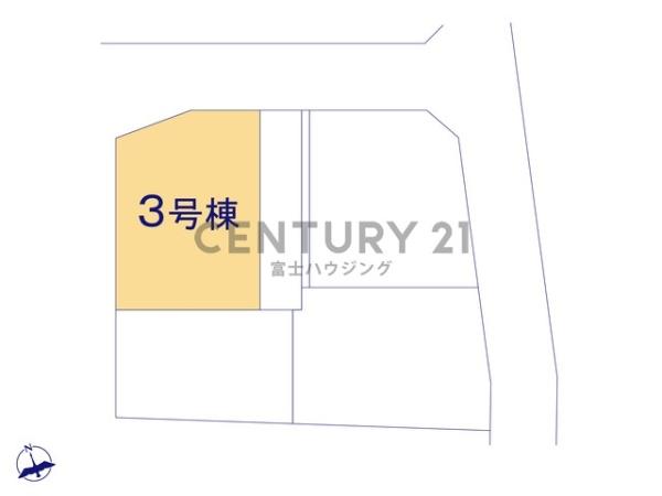 茅ヶ崎市東海岸北5丁目　新築戸建3号棟　全4棟