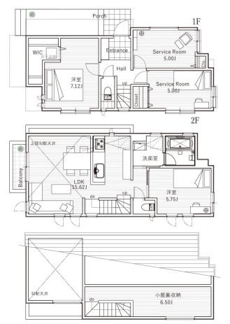 茅ヶ崎市松風台　新築A号棟　全2棟