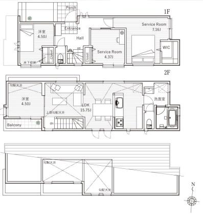 茅ヶ崎市松風台　新築B号棟　全2棟