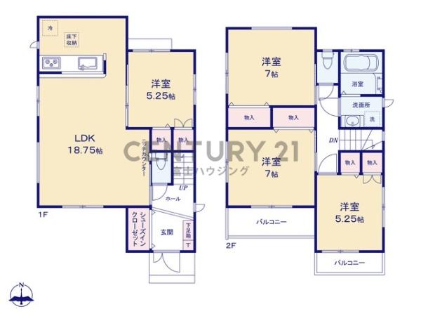 藤沢市善行3丁目　新築3号棟　全3棟