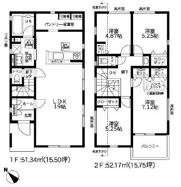 茅ヶ崎市甘沼3期　新築戸建2号棟　全4棟