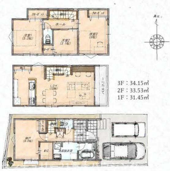 茅ヶ崎市菱沼1丁目　新築戸建A号棟　全2棟