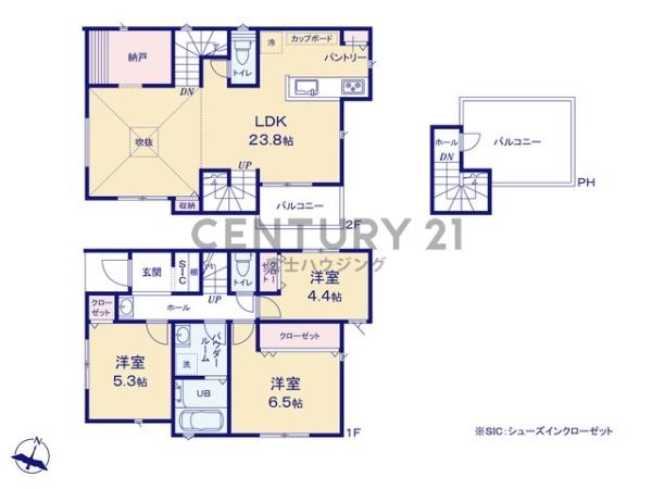 藤沢市辻堂東海岸1丁目3期　新築1号棟　全2棟