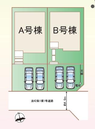 藤沢市鵠沼海岸6丁目4191番　新築A号棟　全2棟