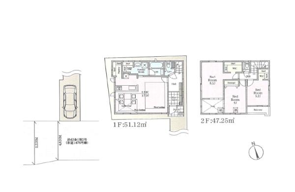 茅ヶ崎市浜竹3丁目　新築2号棟　全4棟