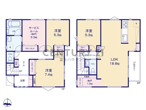 藤沢市辻堂1丁目　新築B号棟　全2棟