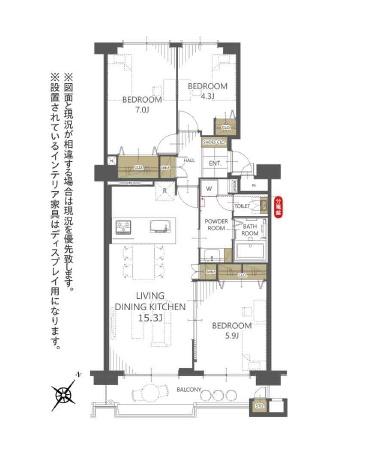 藤沢ビレジ3号棟