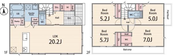 藤沢市大庭3期　新築1号棟　全2棟
