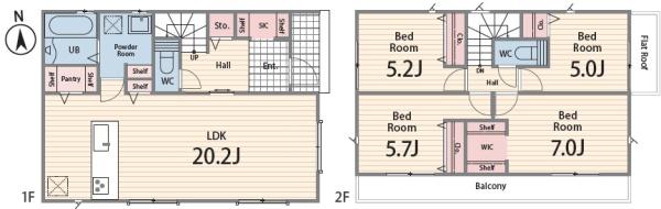 藤沢市大庭3期　新築2号棟　全2棟