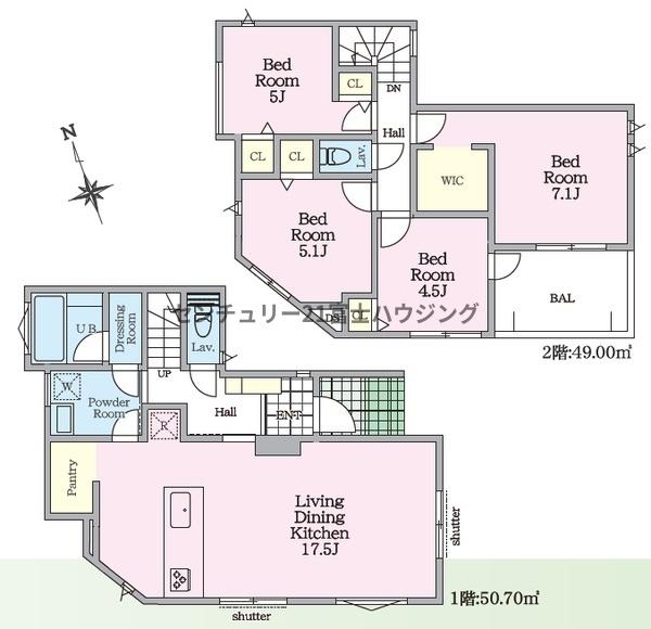 茅ヶ崎市松林1丁目　新築戸建13号棟　全31区画
