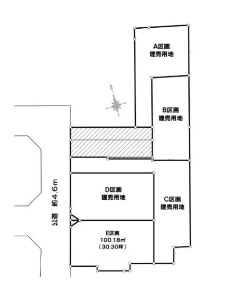 茅ヶ崎市松浪1丁目Ⅴ　条件付売地E区画