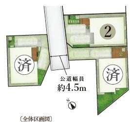 藤沢市辻堂6丁目　新築戸建2号棟　全4棟