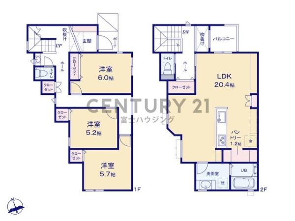 藤沢市鵠沼桜が岡1丁目　新築戸建　全1棟