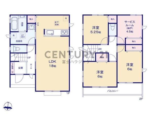 藤沢市羽鳥3丁目1032番　新築戸建D号棟　全5棟