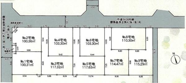 茅ヶ崎市高田第8　条件無売地NO.6　全9区画