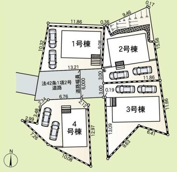 藤沢市大鋸第23　新築1号棟　全4区画