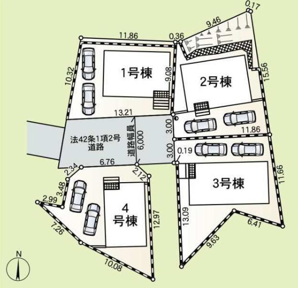藤沢市大鋸第23　新築3号棟　全4区画