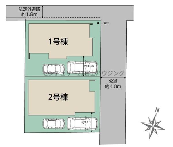 茅ヶ崎市室田3丁目　新築1号棟　全2棟