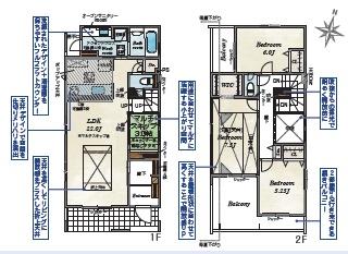 茅ヶ崎市室田3丁目　新築1号棟　全2棟