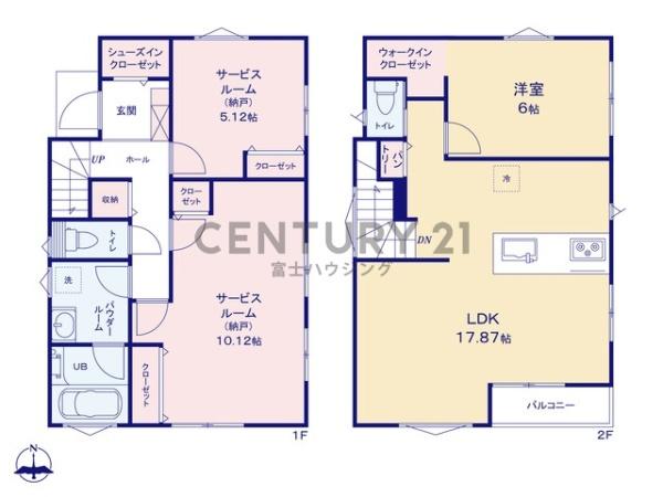 茅ヶ崎市下町屋2丁目Ⅱ　新築4号棟　全5棟