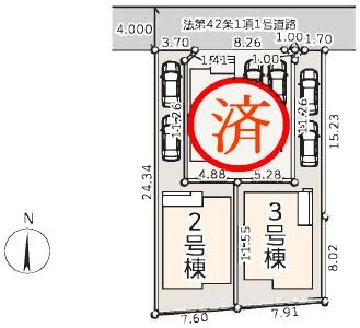藤沢市羽鳥3丁目　新築2号棟　全3棟