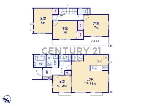 茅ヶ崎市常盤町5608番　新築A号棟　全3棟