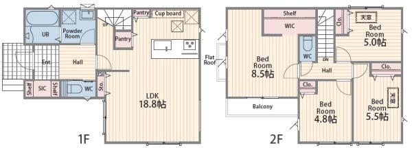 茅ヶ崎市共恵1丁目　新築戸建NO.2　全3棟