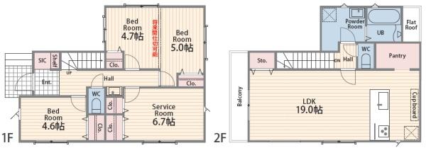 茅ヶ崎市共恵1丁目　新築戸建NO.3　全3棟