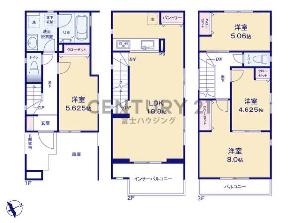 藤沢市大鋸5期　新築戸建2号棟　全2区画